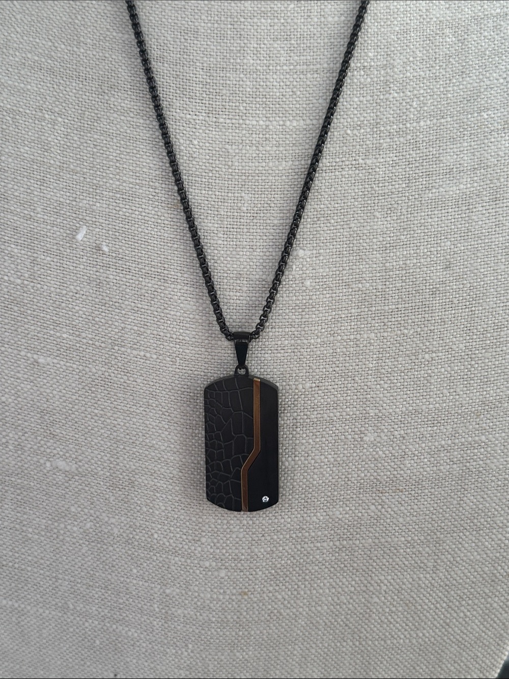 Men’s Stainless Steel Dog Tag Necklace